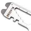 LAIX 7 in 1 Multi-function card Wrench Spanner Bottle Opener Survival Tools Card EDC gadget