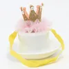 Accessoires de tête de fille bandeau bébé brillant mignon princesse enfants diadème bandeau cheveux bandeau enfants élastique couronne chapeaux