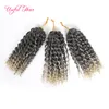 drop shipping Extension de cheveux synthétiques Malibob 8 "3Pcs / set 90g 1B 27crochet tresses Twist pour les femmes noires Kinky Curly marlybob Hair