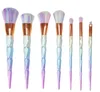 Ny billig borstkit Professionell Vander 7PCS Cream Power Makeup Brushes Multipurpose Skönhet Kosmetiska Verktyg Puff Batch Kabuki Blusher