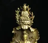 Chine Bouddhisme Laiton Shakyamuni Bouddha Sur Kwan-yin Estátua de GuanYin Déesse