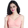 Kvinnor Nursing Bra ammar Gravid Maternity Wire Free Bra Seamless Push Up Underwear 7Colors S-XL