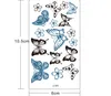 Fake Vrouwen Mannen DIY Henna Body Art Tattoo Design Butterfly Tree Tak Levendige Tijdelijke Tattoo Sticker