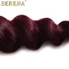 8a brasiliansk lös våg röda hårbuntar 4st vinröd burgundy brasiliansk människa hårväv 99J jungfru brasiliansk lös anuty funmi 2497382