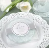 New Arrival Glass Coasters in Lace Design Wedding Gifts Glass Cup 2pcs in one package wedding souvenir Party Favor