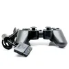 Contrôleur câblé 15m double vibration joystick gamepad joypad pour ps2 playstation 2 noire bilstercard pack tw4317565995