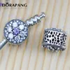 DORAPANG 2017 NEW Round Shape 925 Sterling Silver Fashion Jewelry Making DIY Bead For Cz Compatible With For Charms Bracelet Love267P