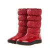Kış kar botları yeni su geçirmez ayakkabı kadın, platform çizme peluş büyük artı boyutu 41
