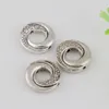 Heta! 200PCS Antiqued Silver Zink Alloy Round Circle Spacer Pärlor Ramar Par 15mm DIY Smycken