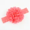 50 pezzi di copricapo per bambini, accessori per fiori, chiffon da 4 pollici con morbide fasce elastiche in pizzo, fascia per capelli elastica