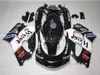 Motorcycle fairings for Suzuki GSXR600 96 97 98 99 black white bodywork fairings set GSXR750 1996 1997 1998 1999 OI63