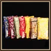 Längden Tassel Zip Purse Bag Travel Silk Brocade Smycken Halsband Presentväskor Kam Förvaringspåse Kinesisk stil Hantverk Förpackning 50pcs / Lot