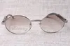 High-end Yuvarlak Elmas Güneş Gözlüğü 7550178 Doğal Siyah Ve Beyaz Açı Dik Açı Güneş Gözlüğü Erkekler Kadın Gözlük Boyutu: 57-22-135 mm