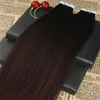 卸売 - 人間の髪の毛16-26インチ40pcs /ロット100g /パックのシームレスなテープは、人間の髪の伸びの網の伸び網1b / 99jのleibess
