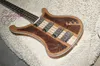 Anpassad 4 String Bass Guitar Wood Manual Sculpture Electric Bass Colored Vos Speical Offer Made in China