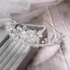 Bijoux de mariage mariée Diadèmes de perles artificielles Cheveux de la couronne de mariée Boucles d'oreilles Collier Accessoires de mariée T1605