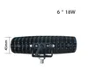 DC10-30V ad alta intensità, luci da lavoro a led 6*3W, luci grill, luci stroboscopiche calanti, faro anteriore, impermeabile IP 67