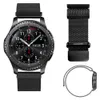 Lançamento 22 milímetros Milanese loop Watch Band + Rápida Pins para Samsung Gear S3 Clássico / Frontier Pulseira de pulso magnético da bracelete