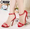 Hot Sale Vogue 4 Color Summer women T-stage Classic Dancing High Heel Sandals Sexy Stiletto Party wedding shoes 11 cm heel