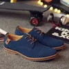 Herenschoenen Eleganta skor Män Oxfords Klänning Skor Äkta Läder Cow Suede Plus Size Derby Prom Formal Bröllop Skor Man Mocassin Homme