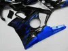 Gratis 7 gåvor Fairing Kit för Honda CBR60O F2 91 92 93 94 Blue Flames Black Fairings CBR600 F2 1991-1994 OY36