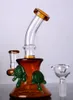 Kleurrijke beker bong mini glazen bongen kleine cheech waterglas met 14 mm gezamenlijke groene beker