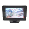 Drahtloses Video-Parksystem-Kit, 4,3-Zoll-Automonitor + wasserdichte LED-Nachtsicht-Parkradarsensor-Autokamera