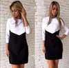 فساتين الشتاء عارضة اللباس نصف الأكمام bodycon اللباس الأزياء الترفيه اللباس الخريف حار بيع blusas تجعل التنانير المرأة الملابس B2541