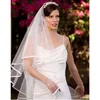 Duas camadas tule véus nupciais curtos 2019 venda quente barato marfim branco casamento acessório nupcial para vestidos de casamento Net Wedding em estoque
