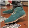 2017 England Men Boots Shoes Suede Lace-Up Man Martin Boots Round Toe Mens Single Male Shoes Joker Ankle Boots For Men Retail H1136