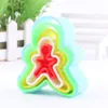 5 stks Ronde Diverse Vorm Fondant Cake Biscuit Bakken Cookie Plunger Cutter Decor Stars Christmas Tree Mold Food Grade ABS