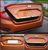 High quality stainless steel with red logo car rear trunk decoration trim,tailgate decoration trim for Honda CIVIC 2016