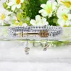 Top Quality Lover Jewelry Wholesale Grey String with Micro Pave Clear CZ Love Arrow Macrame Bracelets