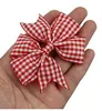 4 стиля доступно! Baby Girls Checkered Hair Bows 3.5 "Checked Hair Bow для девочек в парах Пары Аксессуары для волос 100 шт. /