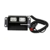 Super Brilhante 6 LED Strobe Flash Luzes De Advertência Do Carro Styling 6 W Vermelho Azul Bombeiro Polícia Beacon Lâmpada De Emergência Com Vários Modos