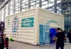 9m reklam uppblåsbara tält vit pvc presenning pop up tunnel luftblåst kub bubbla tält för fest händelse och utställning