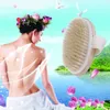 Brosse à poils naturels pour corps entier et peau sèche, brosse de SPA douce, masseur de bain, populaire à la maison, New1259I