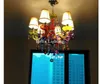 Colorful Crystal Chandelier Bohemia Chandelier lustres de cristal Decoration Tiffany Pendants and Chandeliers Home Lighting