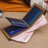 Wholesale- Men's Vintage Faux Leather Bifold Purse ID Card Holder Multi-Slot Clutch Wallet