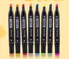 TOUCH3 Art Marker penna Double Headed Mark Set 168 Colori Mark Pen Alcohol Oil Animazione Design Paint Sketch design pittura Marcatori regalo