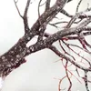 45см Искусственное дерево ветвь белый коралл Свадебные украшения дома искусственный вентилятор в форме пластика высушенная ветвь