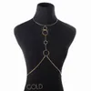 Free Shipping Fashion Women Geometric Circle Pendant Body Chain Bikini Sexy Body Chain Necklace Jewelry Top Quality