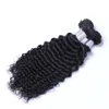 Индийские человеческие волосы, глубокая волна, вьющиеся, необработанные волосы Remy, плетут двойные утки, 100 г, комплект, 1 комплект, может быть окрашен, отбелен9118005