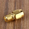 50 pcs/lot pour câble coaxial RF couleur plaqué or RP SMA femelle Jack à SMA mâle prise droite Mini Jack prise fil connecteur adaptateur