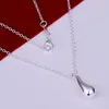 Großhandel - niedrigster Preis Weihnachtsgeschenk 925 Sterling Silber Mode Halskette+Ohrringe Set QS154