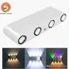 hot sale Led wall light 12W 1000lm AC85-265V modern aluminum lamp wall sconce surfaced mounted light fixtures indoor bathroom free shipping