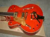 NEW Left Handed guitars orange 6120 Jazz Guitar OEM Guitar01214093