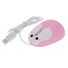 Cartoon Rabbit USB Optische muis Comfortabele handen voelen de haas bedrade muis 3D-gaming lichte muizen Mooie dierlijke muizen voor desktop pc-laptops