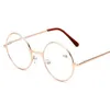 Retro Men Mujeres Mirror redondo Gafas de lectura para gafas de marco de metal Mirror liso Personalizado + 100 ... + 4004114148