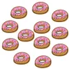 10 pcs Donuts patches badges for clothing iron embroidered patch applique iron sew on Diy patches sewing accessories for clothes